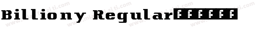 Billiony Regular字体转换
